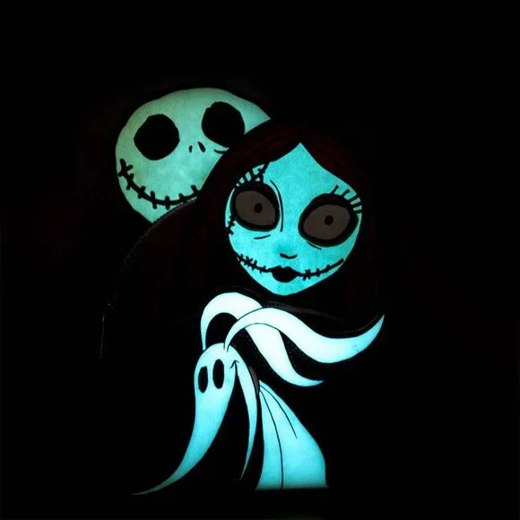 Loungefly Disney Nightmare Before Christmas Glow in Dark Backpack 707 Street NWT